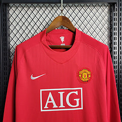 MANCHESTER UNITED Home 07/08 HOMBRE (RETRO) MANGA LARGA